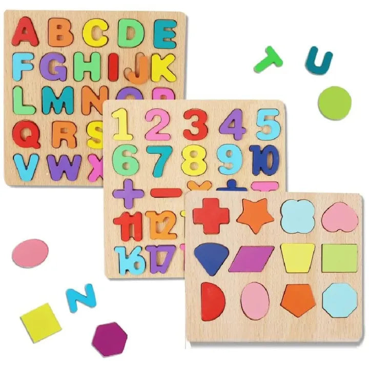 Wooden Alphabet Puzzle Board for kids