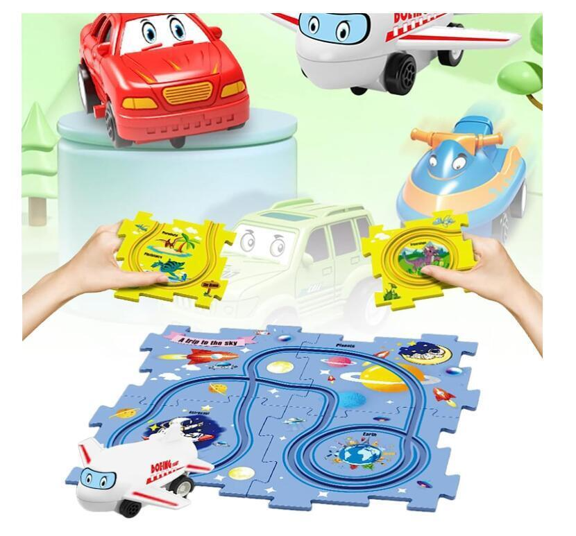 Puzzle Track Car Play Set